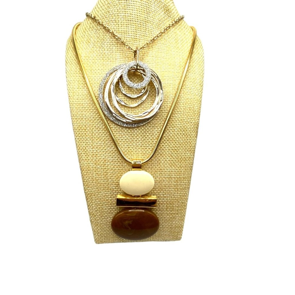Lot of Vintage to Modern Long Designer Necklces - Picture 3 of 11